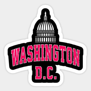 Washington District of Columbia DC Vintage Sports Design Nav Sticker